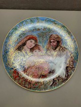 Edna Hibel Christmas Plate 1987 The Flight Into Egypt Knowles Collector Plate - £58.72 GBP