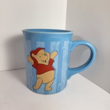 Disney Store Winnie The Pooh Mug Blue Large Wake Up And Smell The Coffee - $11.97