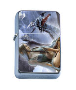 Windproof Refillable Flip Top Oil Lighter Fantasy Art D2 Fairy Tales Mag... - $14.80