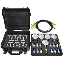 YFIXTOOL Hydraulic Pressure Test Kit with 5 Gauges (150/1500/3500/6000/9... - £311.35 GBP