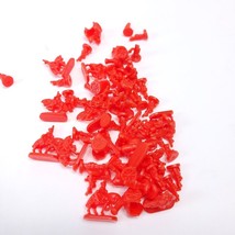 RISK Board Game Black Replacement Miniature Army 60 RED Pieces Parts - $3.95