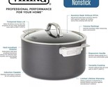 Viking 8 Qt Stock Pot with Lid Hard Anodized Nonstick/ Black/Dishwasher ... - $134.63