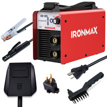 MMA Welder IGBT Welding Portable Machine w/ Electrode Holder&amp;Earth Clamp&amp;Adapter - £76.21 GBP