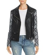 MSRP $1,100 Veda Jayne Leather Moto Jacket Black Size P - $4,363.27 MXN