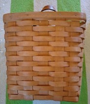 Langaberger Wall Hanging Baskets Hand Woven Leather Handle 1991 - $51.73