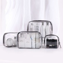 Large capacity PVC cosmetic bag portable shower bag outdoor girl travel storage  - £7.12 GBP