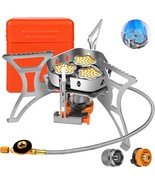 Foldable Windproof Camping Gas Stove For Hiking And Picnics, 6800W, Carr... - $35.92