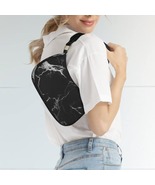 Women's Black Marble Design Shoulder Bag - $29.00