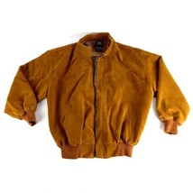 Alta Moda Pervin Italy Womens Tan Leather Jacket Size Large - £26.78 GBP