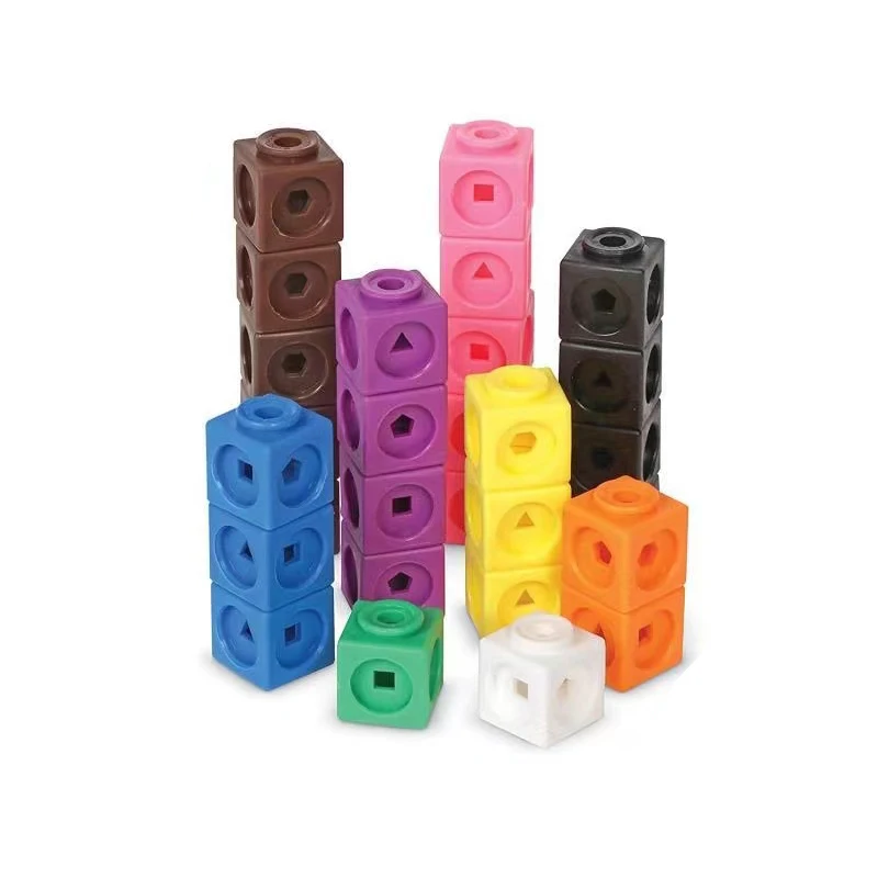 100pcs Mathematics Linking Cubes Blocks Kids Educational Numbers Toys - £24.59 GBP+