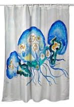 Betsy Drake Multi Jellyfish Shower Curtain - £77.16 GBP