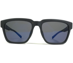 Nautica Sunglasses N6221S 005 Matte Black Horn Rim with Blue Mirror Lenses - $60.59