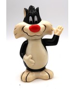 Vtg Warner Bros Sylvester Cat Bank 1976 Plastic 6-1/2&quot; Raised Hand R Dak... - $19.99