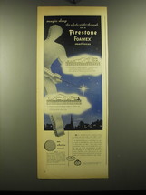 1948 Firestone Foamex Mattress Ad - Magic sleep the whole night through - £14.60 GBP