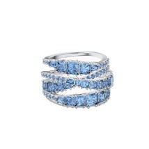 2021 Fashion Jewelry High Quality SWA, Charm Spiral Twisted Crystal Ring, Romant - £23.46 GBP