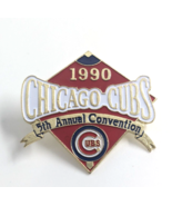 VTG 1990 Chicago Cubs Team 5th Annual Convention Lapel Pin Souvenir MLB ... - $14.99