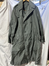 VTG US Army Vietnam Era Raincoat Military Quarpel Mens Green 274 Trench ... - £30.62 GBP