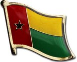 AES Wholesale Pack of 6 Guinea Bissau Country Flag Bike Hat Cap Lapel Pin - $11.88