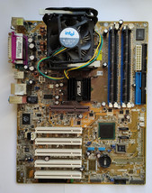 Asus P4P800 SE Motherboard with Pentium 4 3GHz HT CPU and 2GB RAM Test O... - £43.04 GBP