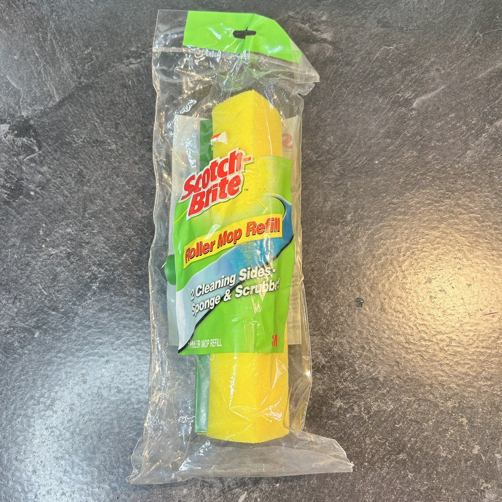 2005 NEW 3M Scotch Brite Roller Mop Refill Cleaning &amp; Scrubber Double Sided - $7.99