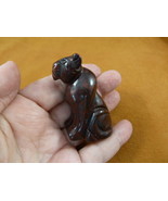 (Y-CHE-702) red Jasper CHEETAH gemstone carving I love wild CATS cat statue - €15,10 EUR