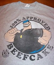 Vintage Bluto 100% Beefcake Popeye The Sailor Man T-Shirt Medium New Brutus - £15.82 GBP