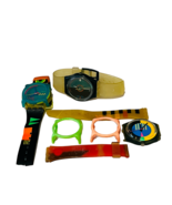 Swatch Watch Wristwatch VINTAGE Swiss made MIXED LOT bands neon parts co... - $990.00