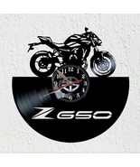 Wall clock vinyl record Silhouette moto race Z650 decoration kawasaki - £41.65 GBP