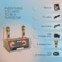 MASINGO Karaoke Machine for Adults and Kids 2022 Presto G2 (Gold) - $35.96+