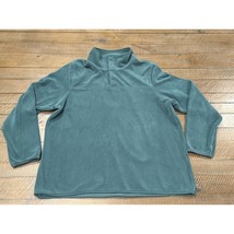 32 Degrees Green Snap Arctic Fleece Pullover Stretch Soft - Women&#39;s Size L - £9.07 GBP