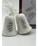 Our First Christmas Ornament 2009 White Bells American Greetings - $18.87