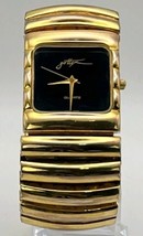 Gold Tone Women&#39;s Fashion Bracelet Watch By Gottex Stretch Band 6” - $23.38