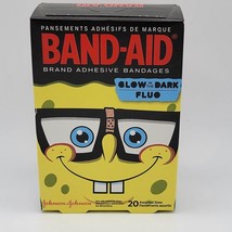 Johnson And Johnson Sponge Bob Band-Aid Box of 20 Glow in the Dark - £36.46 GBP