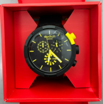 Swatch - SB02B403 - Big Bold Chrono Unisex Watch Casual Polymer - Black/... - $249.95