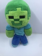 Minecraft Steve Creeper Zombie Plush Stuffed Toy 8&quot; Mojang Jinx 2017 - £5.49 GBP