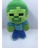 Minecraft Steve Creeper Zombie Plush Stuffed Toy 8&quot; Mojang Jinx 2017 - £5.44 GBP