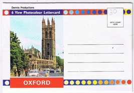 Postcard Oxford England 6 View Pictoral Lettercard - £3.05 GBP