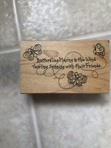 Rubber Stamp &quot;Butterflies Playing in the Wind&quot;,by Great Impressions New ... - £7.32 GBP