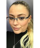  ALAIN MIKLI AL 0111 4000 52mm Blue Wire Vintage Eyeglasses Frame France  - $189.99