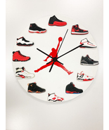 16&quot; 2D Jordan Red Quartz Clock - £55.07 GBP