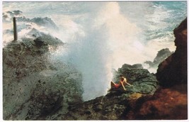 Postcard Blow Hole Honolulu Hawaii - $3.52
