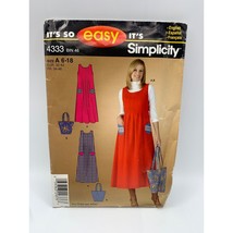 Simplicity Misses Dress Jumper Bag Sewing Pattern sz 6-18 4333 - uncut - £11.59 GBP