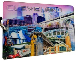 Cleveland Sunset Collage Double Sided 3D Key Chain - £5.45 GBP