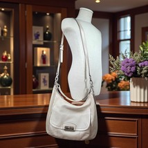 Vintage Coach Kristin Champagne Color Leather Hobo Shoulder Bag Crossbod... - $49.35