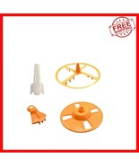 Bright Orange 5-Piece Wheel Replacement Set for Baby Brezza Formula Pro ... - $678.97 MXN