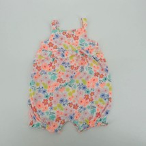 Carter's Baby Girls Floral Ruffle Romper Multi Color Size 9 Months NWT $18 - $5.94