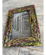 World Market 4 x 6 Photo Frame Bangle Bracelet Colorful Beaded Picture New - $457.90 MXN