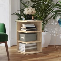 Modern Wooden Open Side Storage Cabinet With Shelves Home Living Room Unit Wood - £28.87 GBP+