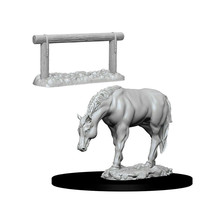 Wizkids Deep Cuts Unpainted Miniatures Horse &amp; Hitch - £14.17 GBP