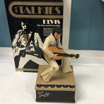 Vintage The Talkies Elvis The Once and Forever King Ceramic Musical Collectible - £76.20 GBP